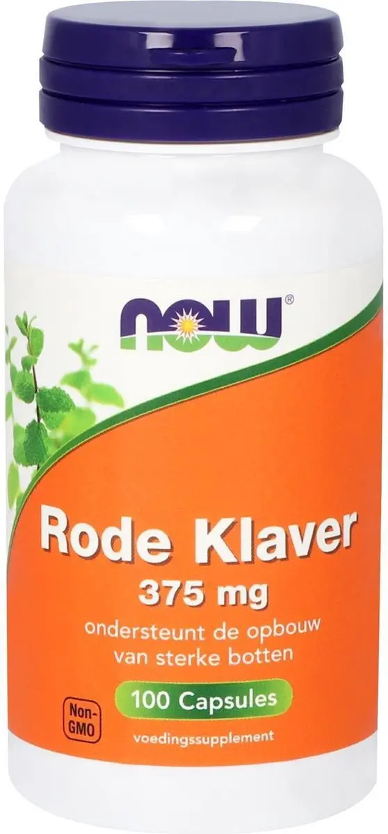 Now Foods Rode Klaver 375mg - 100 Capsules - afbeelding 3 van 3