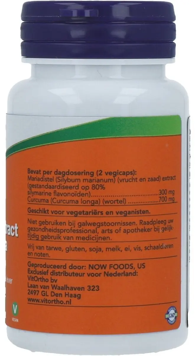 Now Foods Silymarine & Curcuma 60 Vegicaps - afbeelding 4 van 6