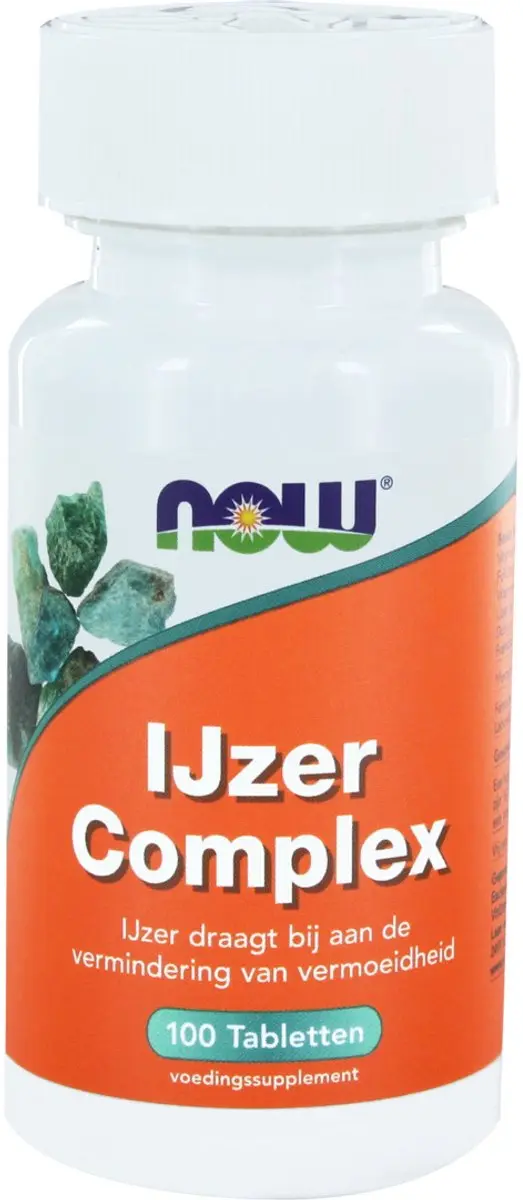 Now Foods IJzer Complex Vegetarisch 100 Tabletten