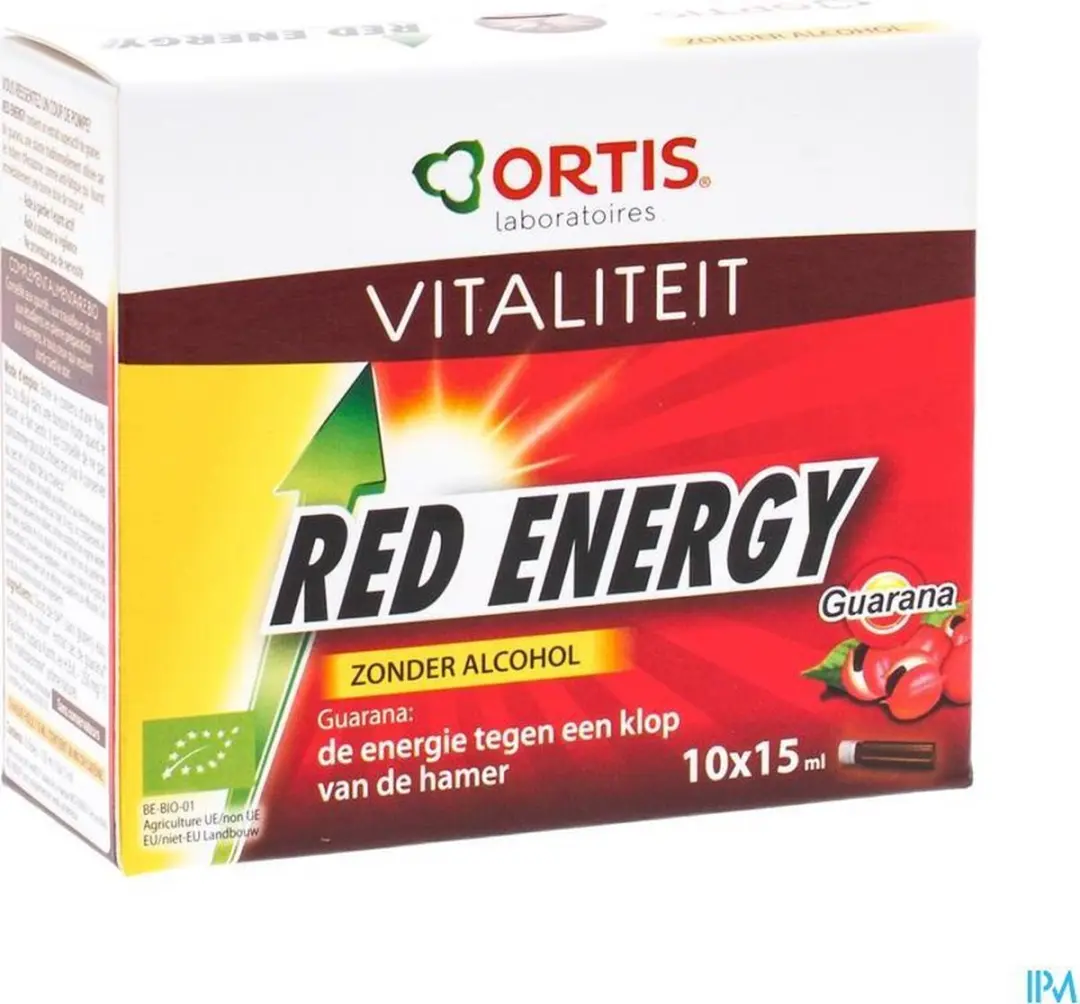 Ortis Red Energy Bio Alcoholvrij 10 Stuks