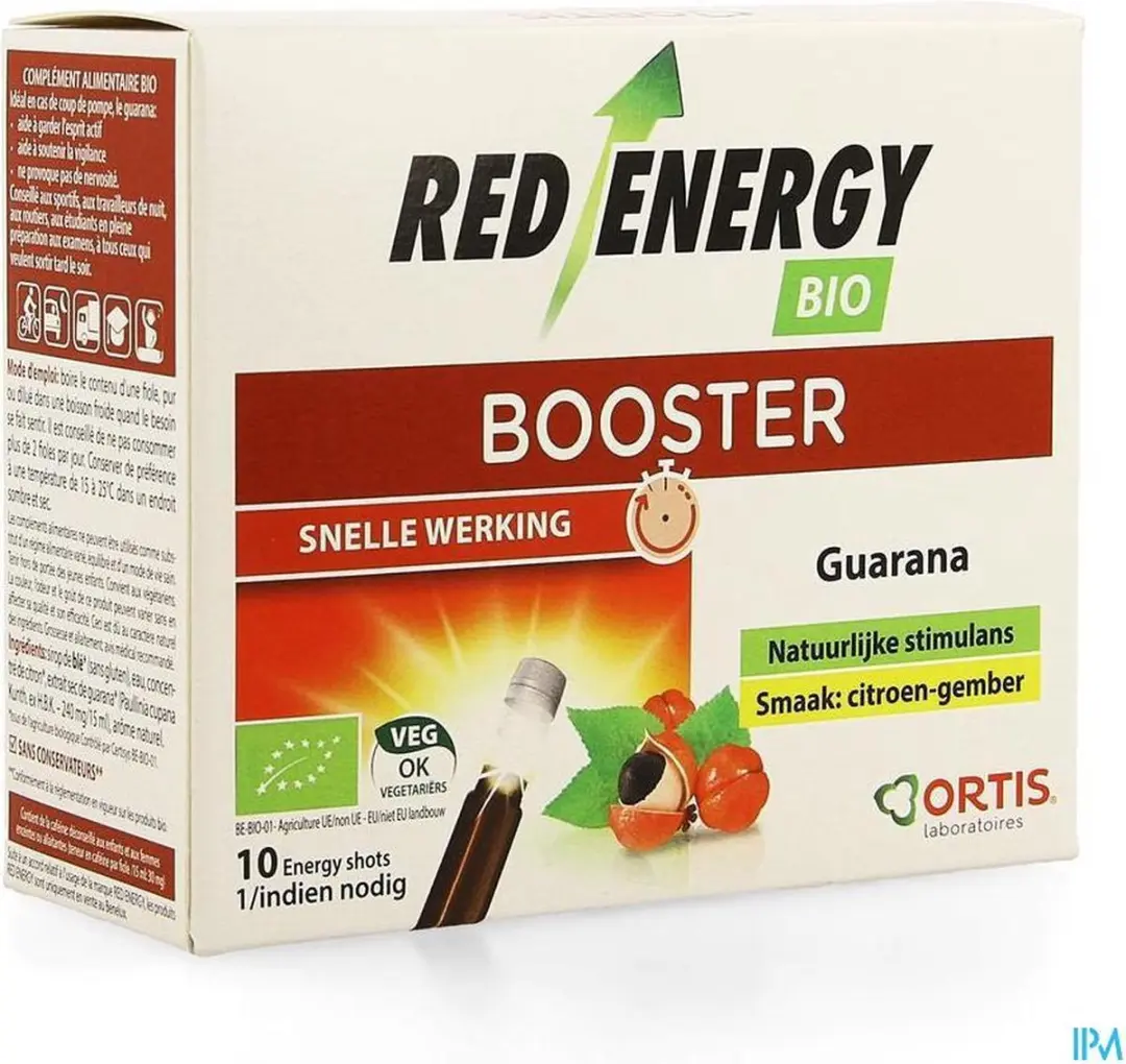 Ortis Red Energy Bio Alcoholvrij 10 Stuks