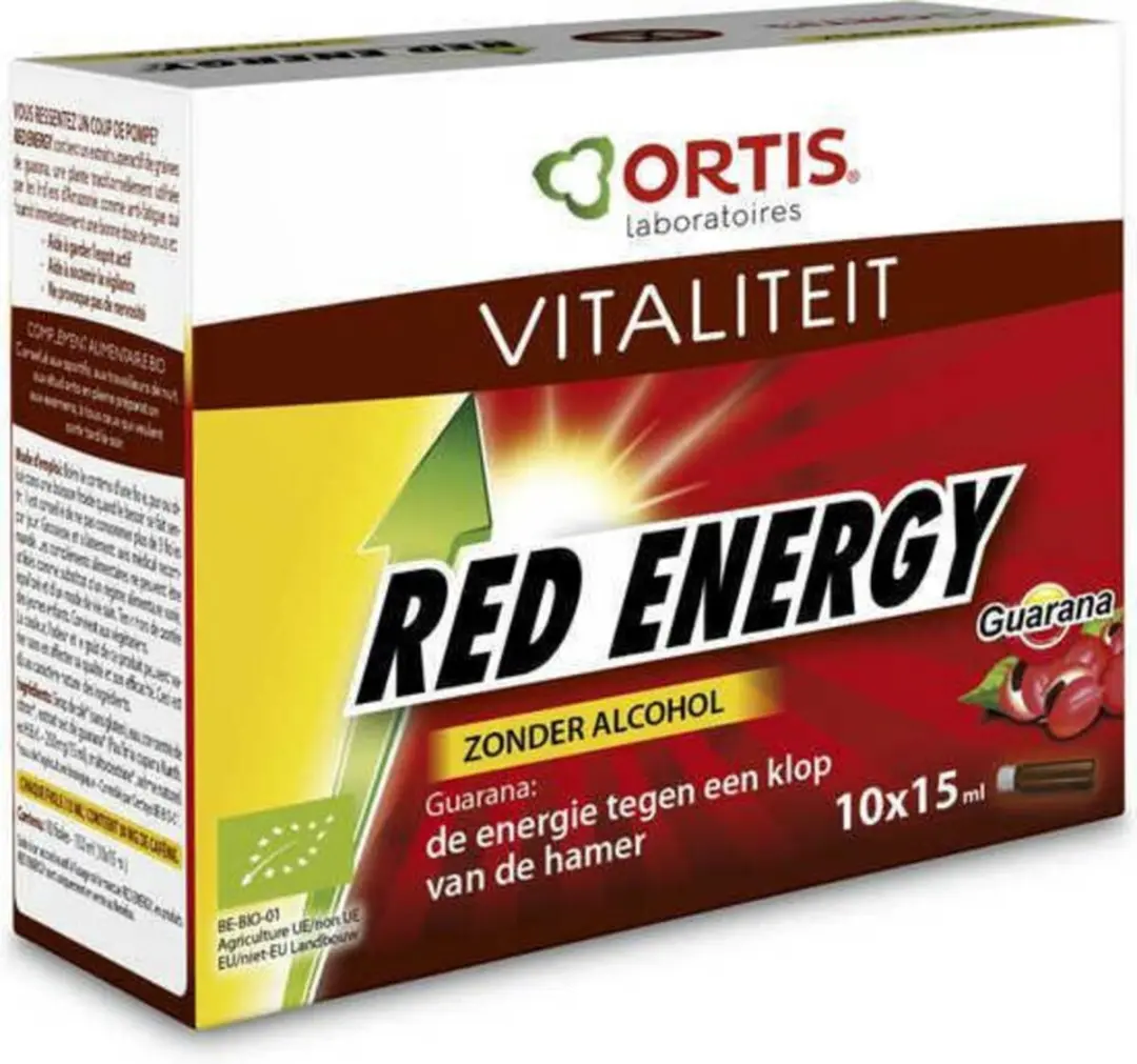 Ortis Red Energy Bio Alcoholvrij 10 Stuks
