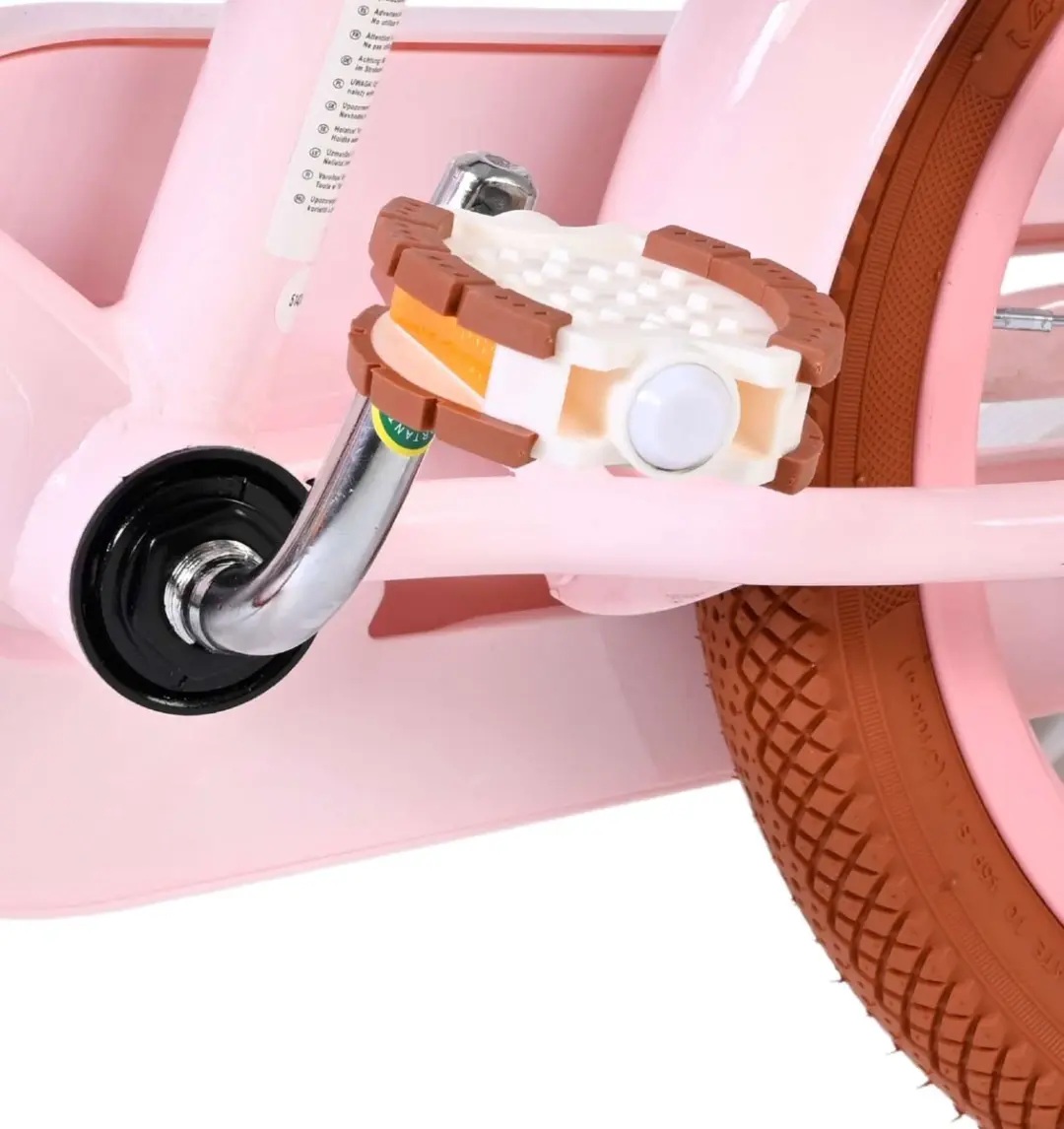 Volare Ashley Kinderfiets 14 inch - Roze - 1 Versnelling - afbeelding 4 van 6