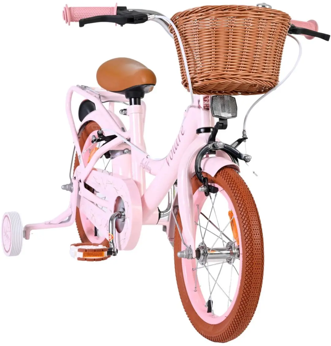 Volare Ashley Kinderfiets 14 inch - Roze - 1 Versnelling - afbeelding 5 van 6