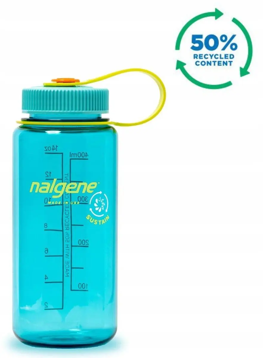 Nalgene Wide Mouth N2020-0416 Drinkfles 500ml - Cerulean - afbeelding 4 van 6