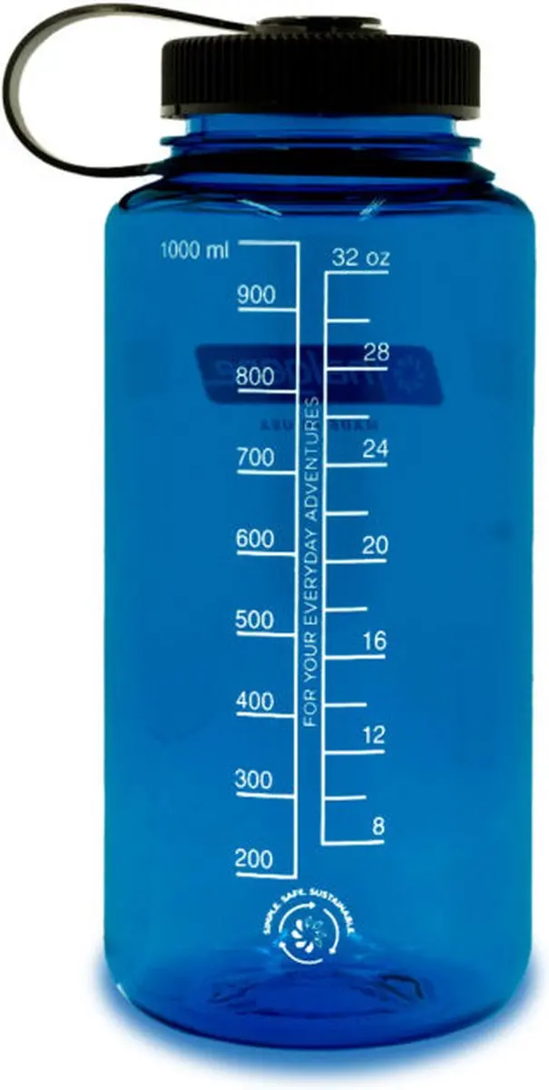 Nalgene Wide Mouth N2020-1732 Drinkfles 1L - Slate Blue - afbeelding 5 van 5