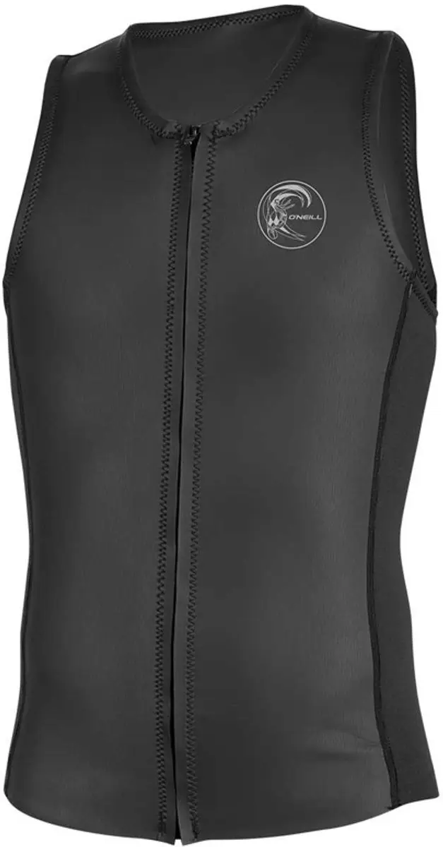 O'Neill O'riginal 2mm Front Zip Vest - M - Zwart - afbeelding 3 van 4