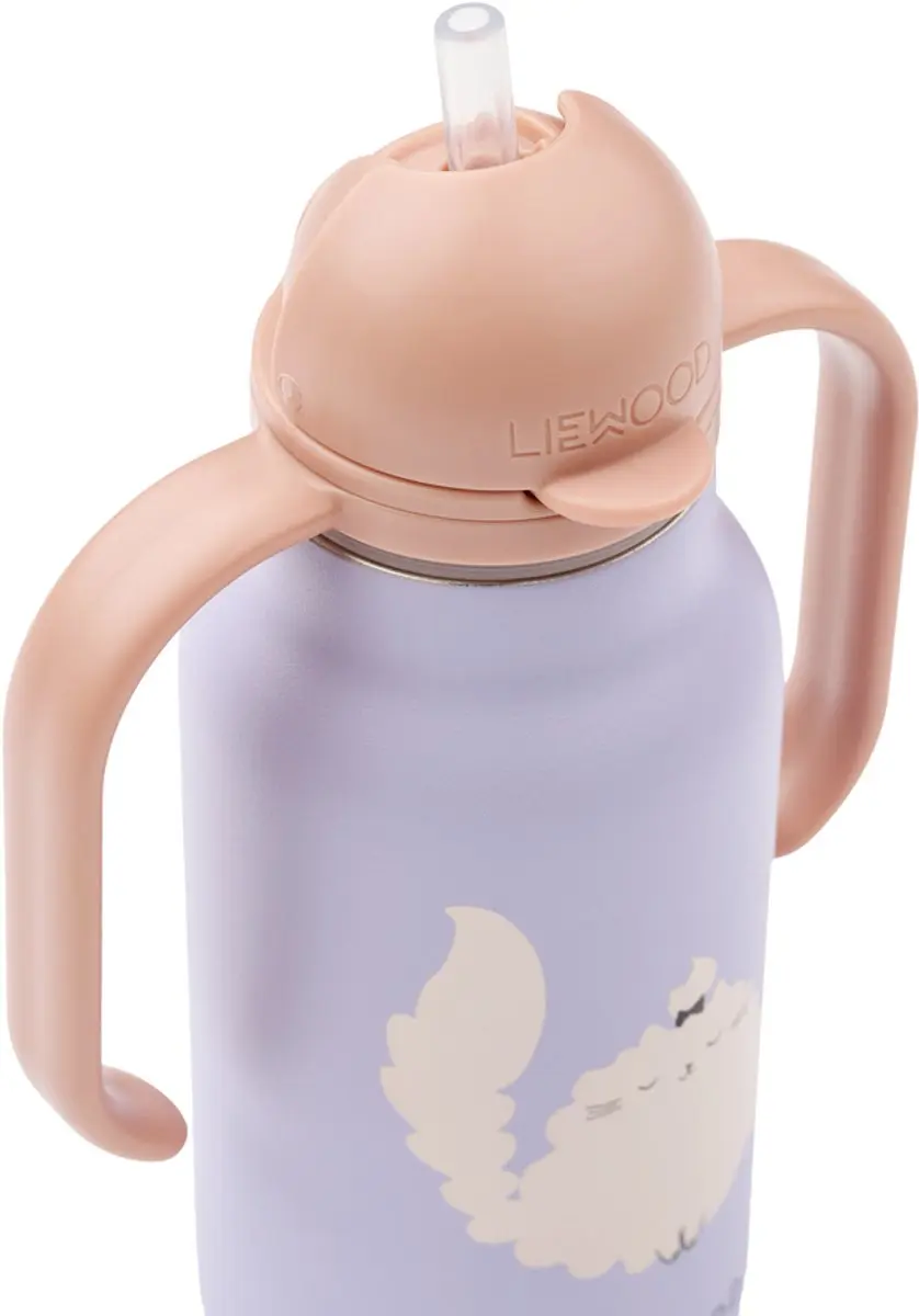 Liewood Kimmie Water Bottle 250 ml - Cat / Warm lilac