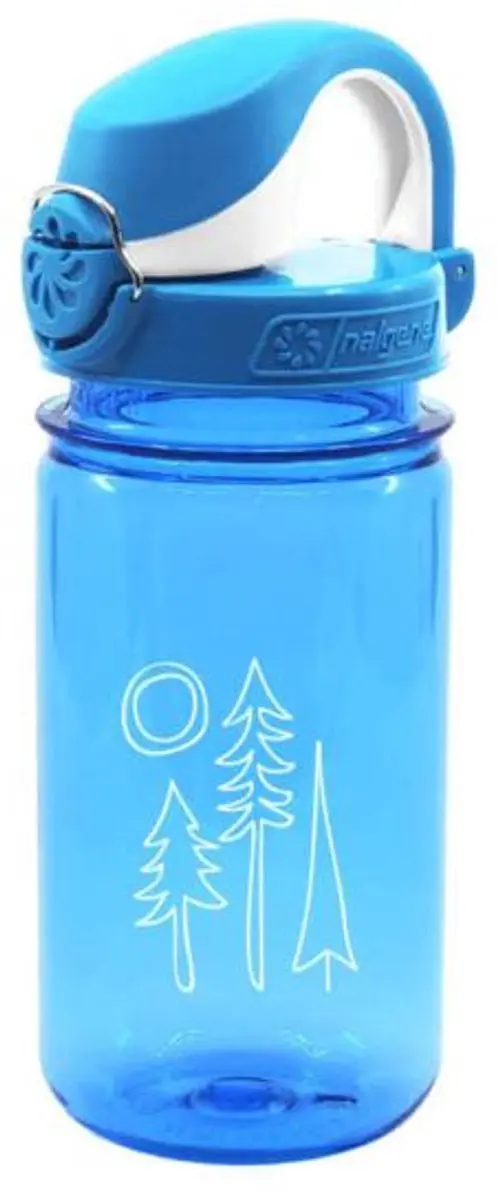 Nalgene On The Fly Kinderfles 350ml - Blauw met Bomenprint - afbeelding 3 van 4