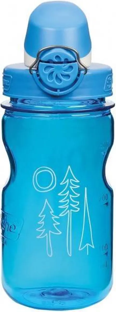 Nalgene On The Fly Kinderfles 350ml - Blauw met Bomenprint - afbeelding 2 van 4