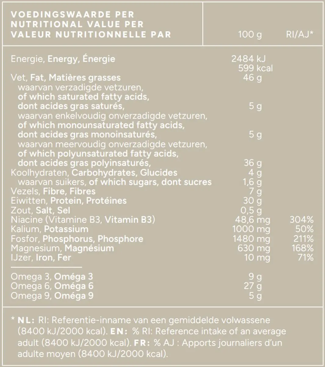 Mattisson Biologisch Hennepzaad Gepeld 800g