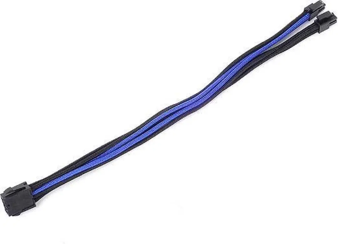 SilverStone PP07-EPS8BA Elektriciteitssnoer - Zwart/Blauw