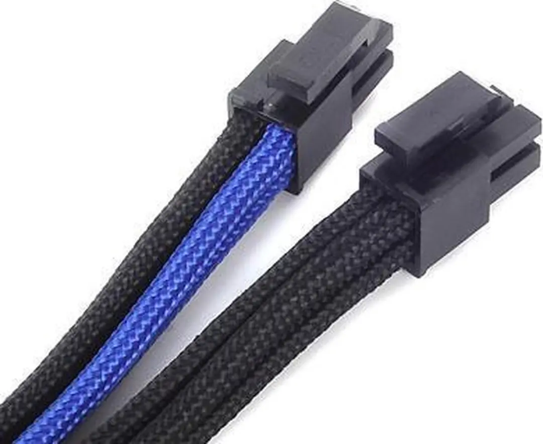 SilverStone PP07-EPS8BA Elektriciteitssnoer - Zwart/Blauw