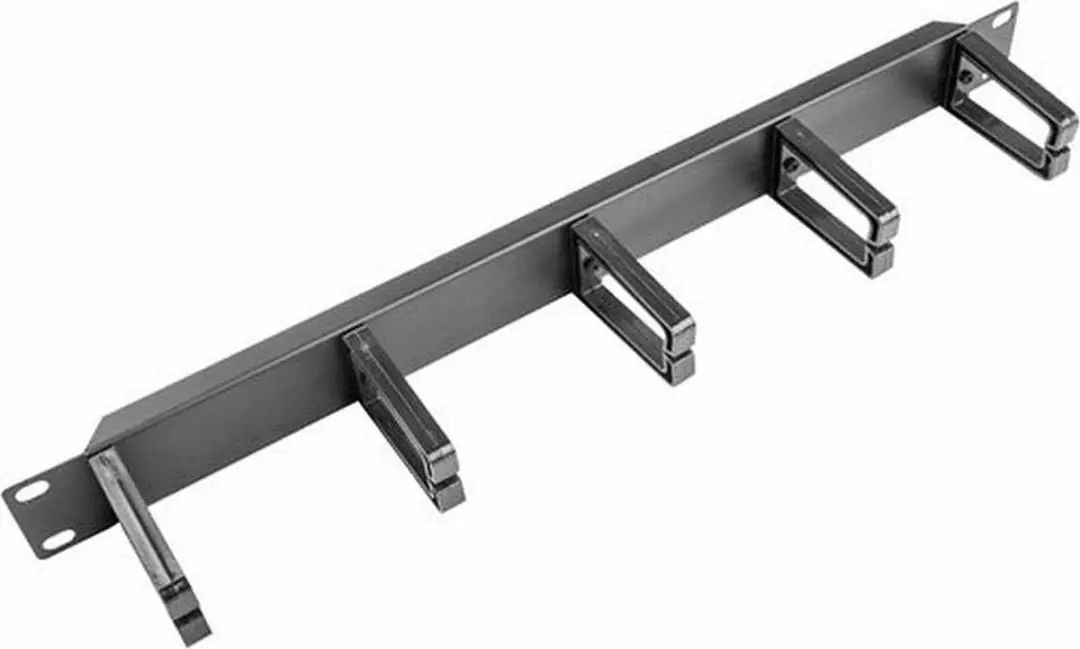 Lanberg AK-1202-B Kabelmanagementpaneel 19" 1U - Zwart - afbeelding 4 van 5