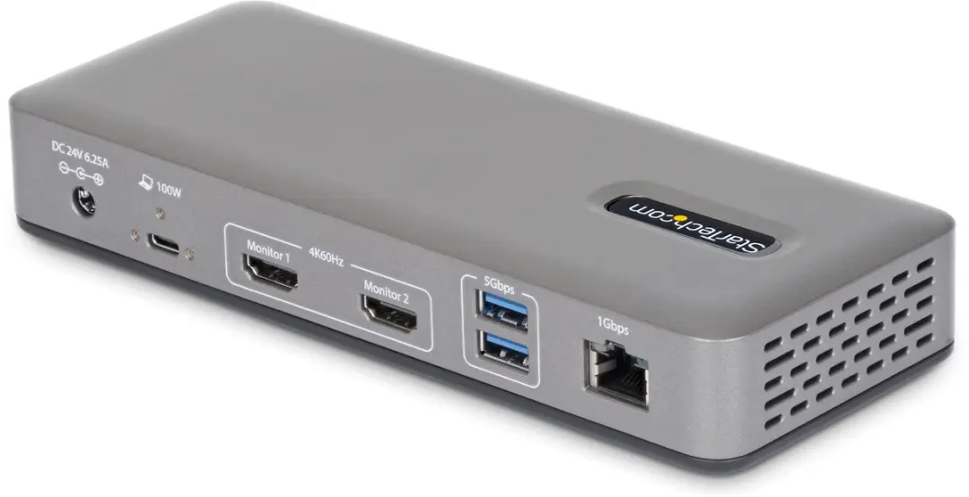 Startech 196UE-USBC-DOCK USB-C Docking Station - Grijs - afbeelding 5 van 6