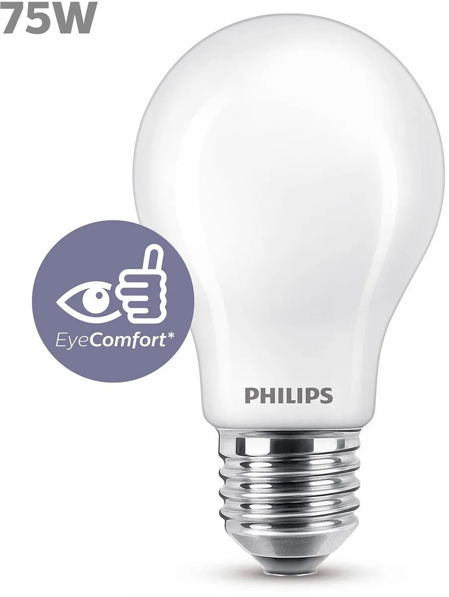 Philips LED E27 Koelwit 9W Mat - 4000K