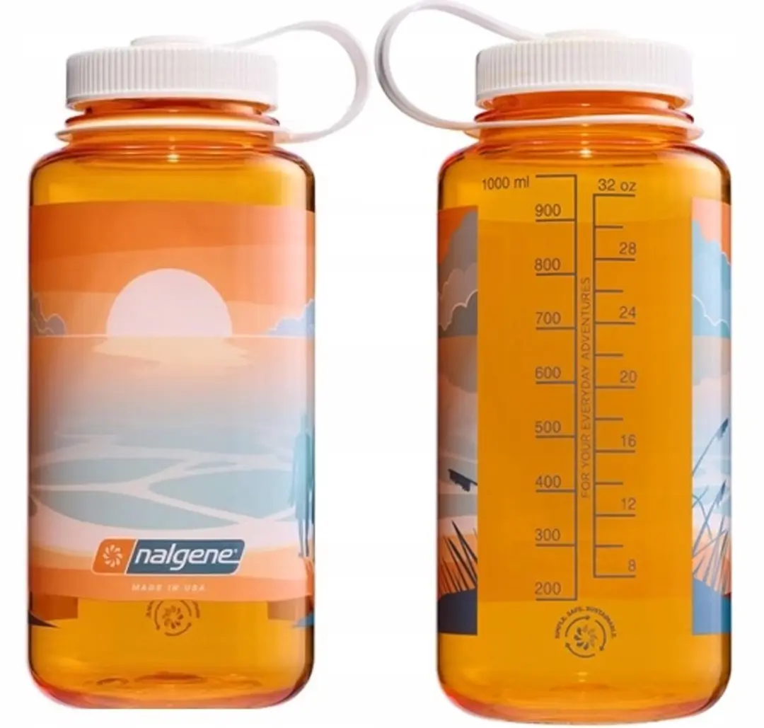 Nalgene Wide-Mouth 1000ml Drinkfles - BPA-vrij - Sunset - afbeelding 5 van 5