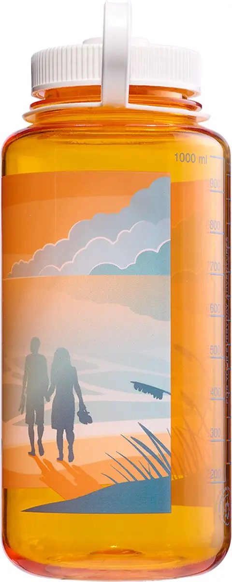 Nalgene Wide-Mouth 1000ml Drinkfles - BPA-vrij - Sunset - afbeelding 2 van 5