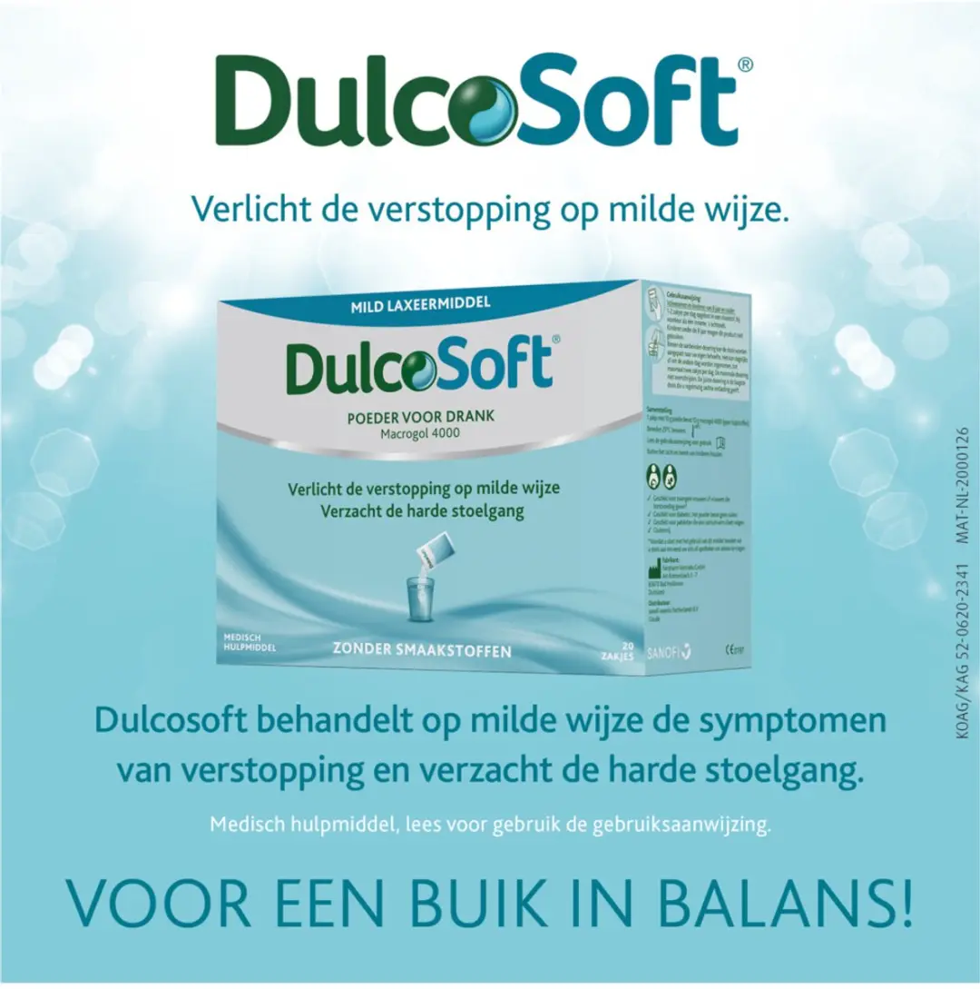 Dulcolax Dulcosoft Poeder 20 Sachets