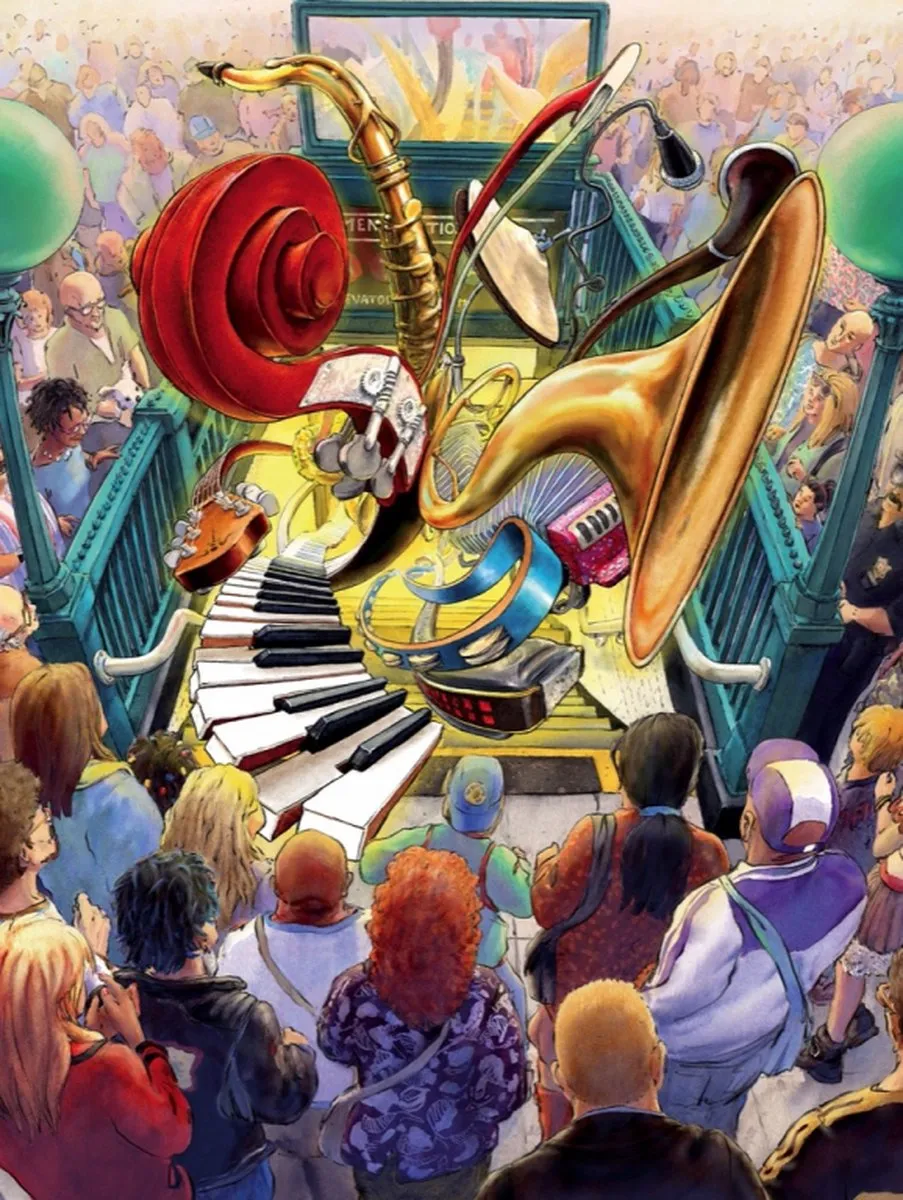 New York Puzzle Company Feel the Rhythm - 1000 pieces