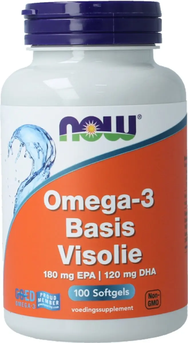 Now Foods Omega-3 Basis 1000mg Visolieconcentraat - 100 Softgels