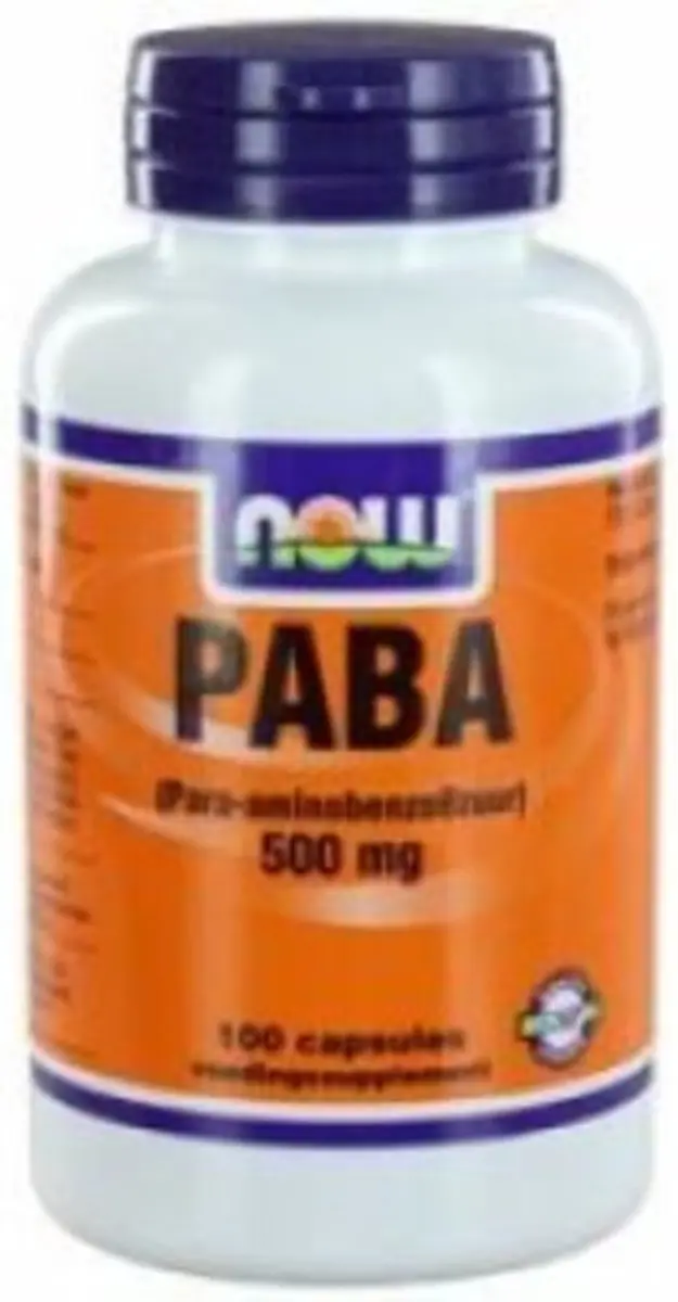 Now Foods PABA 500mg Capsules - 100 Stuks - afbeelding 3 van 6