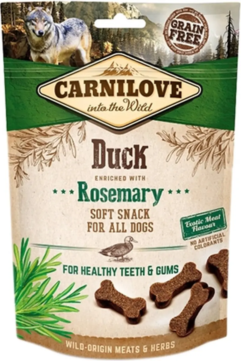 Carnilove soft snack eend / rozemarijn