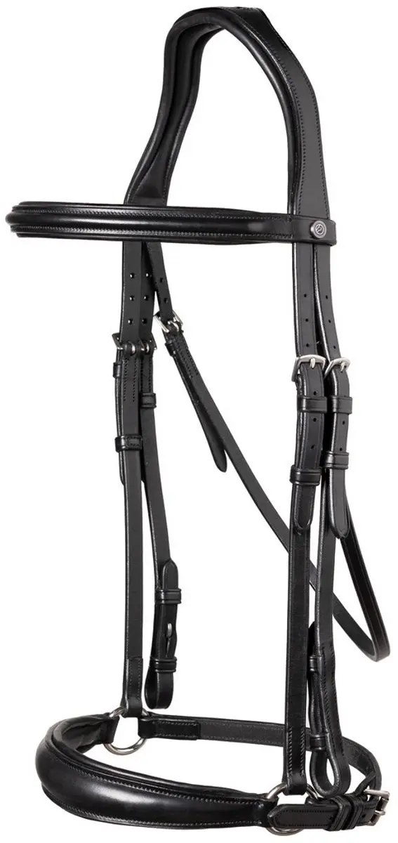 Trust Rome trens hoofdstel lage neusriem Black Cob