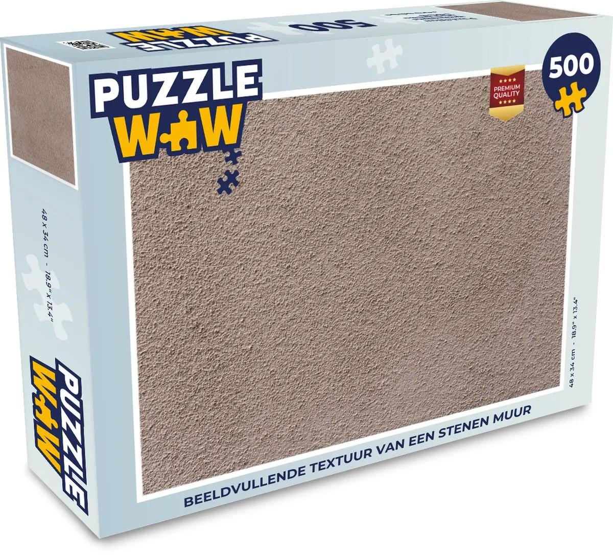 PuzzleWow Steen Muur Legpuzzel 500 Stuks - Multicolor