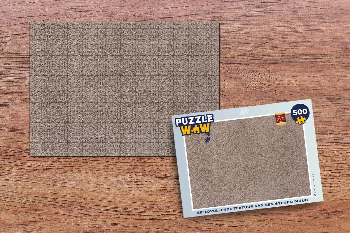 PuzzleWow Steen Muur Legpuzzel 500 Stuks - Multicolor