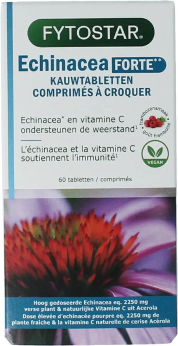 Fytostar Echinacea Forte Kauwtabletten 60 Stuks