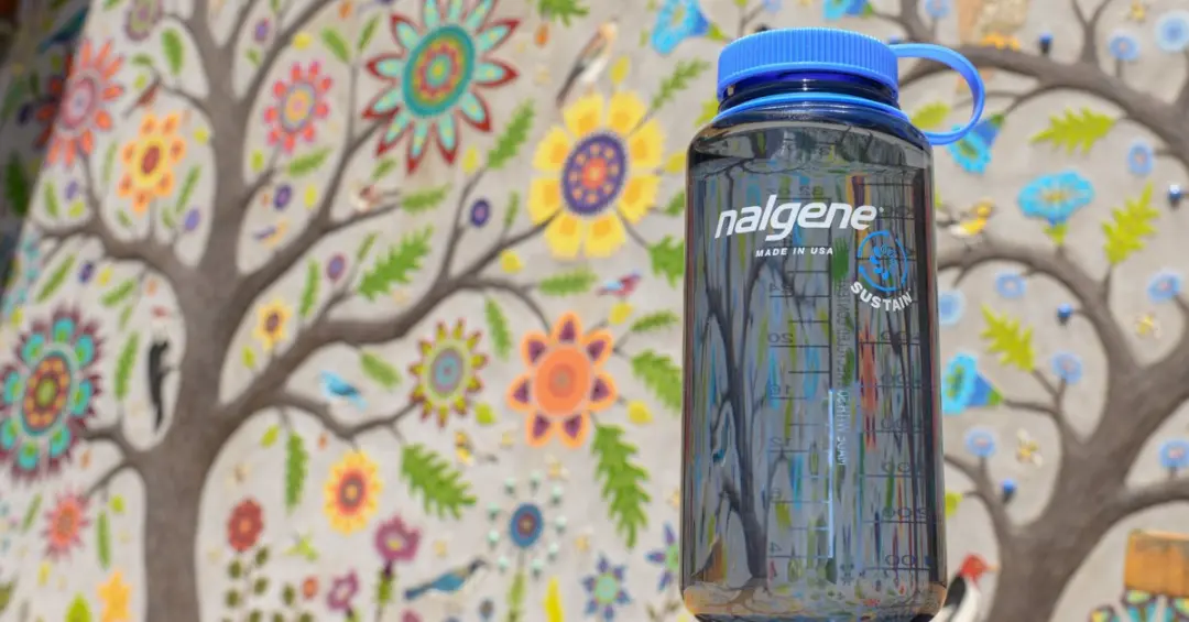 Nalgene Wide Mouth Fles 1L - BPA-vrij - Grijs - afbeelding 3 van 6
