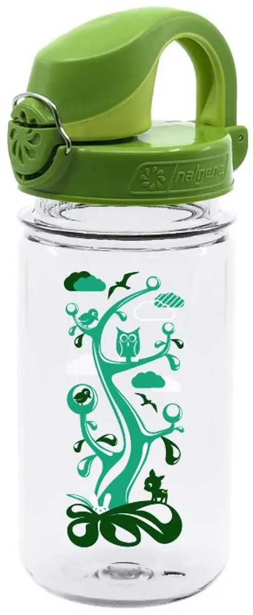 Nalgene On The Fly Kids 350ml Drinkfles - Transparant/Groen - afbeelding 2 van 2