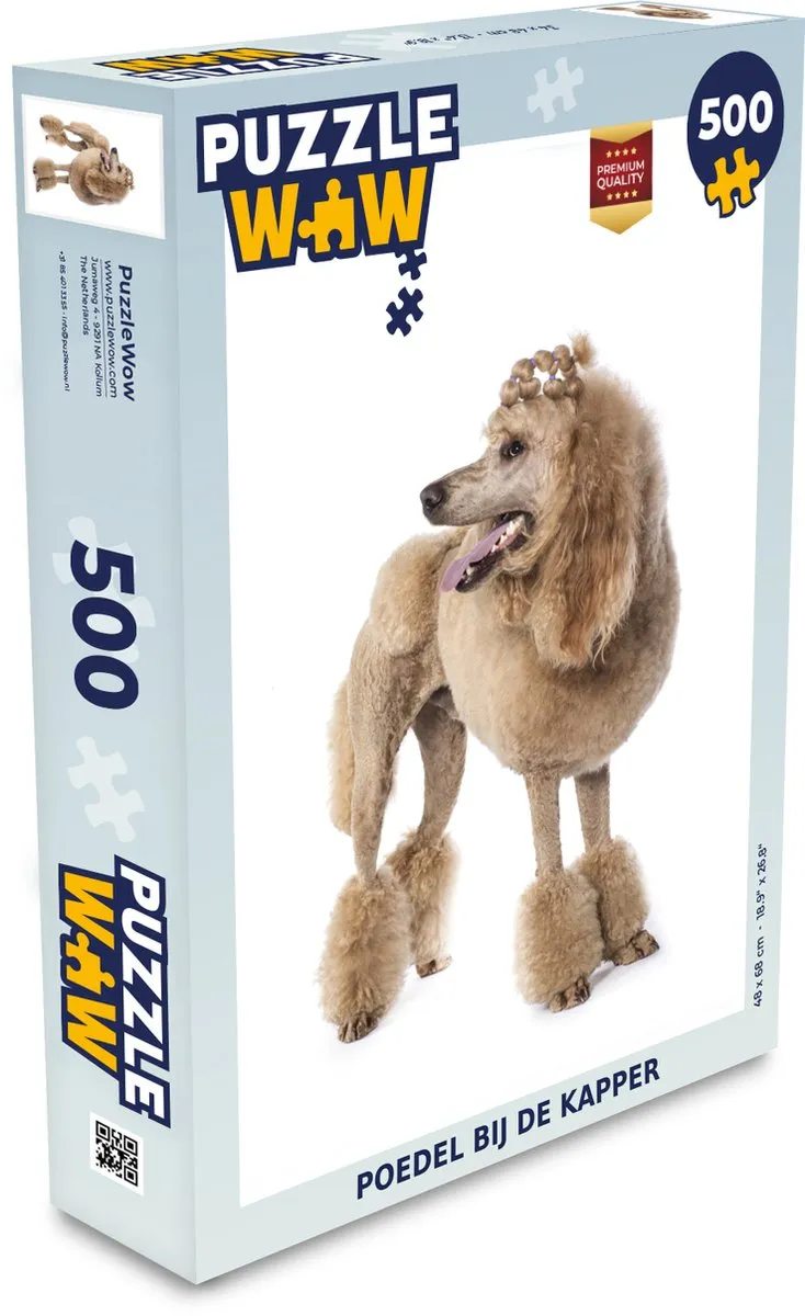 PuzzleWow Poedel bij de Kapper Legpuzzel 500 Stuks