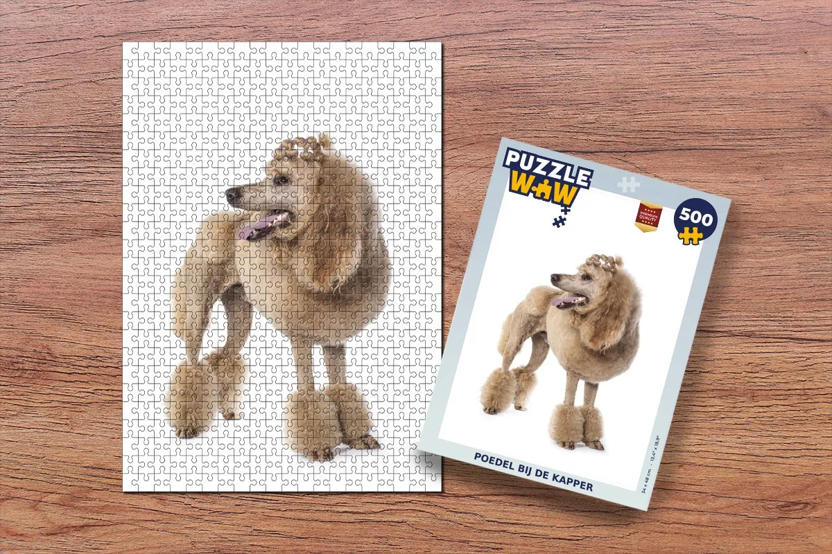 PuzzleWow Poedel bij de Kapper Legpuzzel 500 Stuks - Multicolor