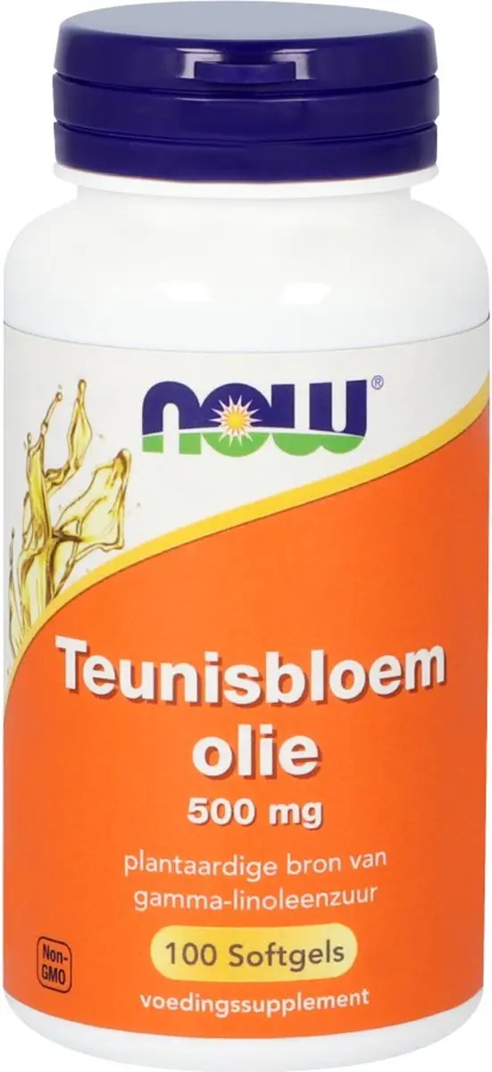 Now Foods Teunisbloemolie 500mg - 100 Softgels - afbeelding 3 van 4