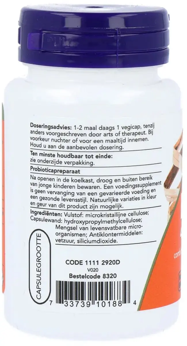 Now Foods Biotica Acidophilus Capsules 60 Stuks