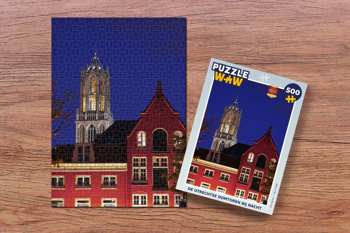 PuzzleWow Domtoren Legpuzzel 500 Stuks - Multicolor
