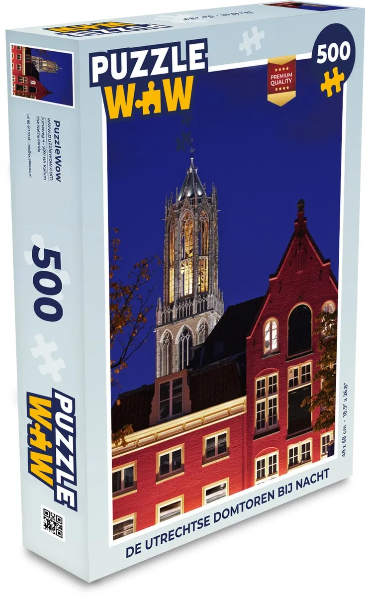 PuzzleWow Domtoren Legpuzzel 500 Stuks - Multicolor