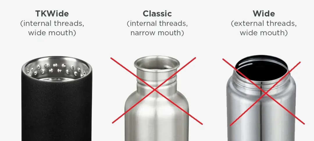Klean Kanteen Loop Cap TKWide - 0.05L - Zwart