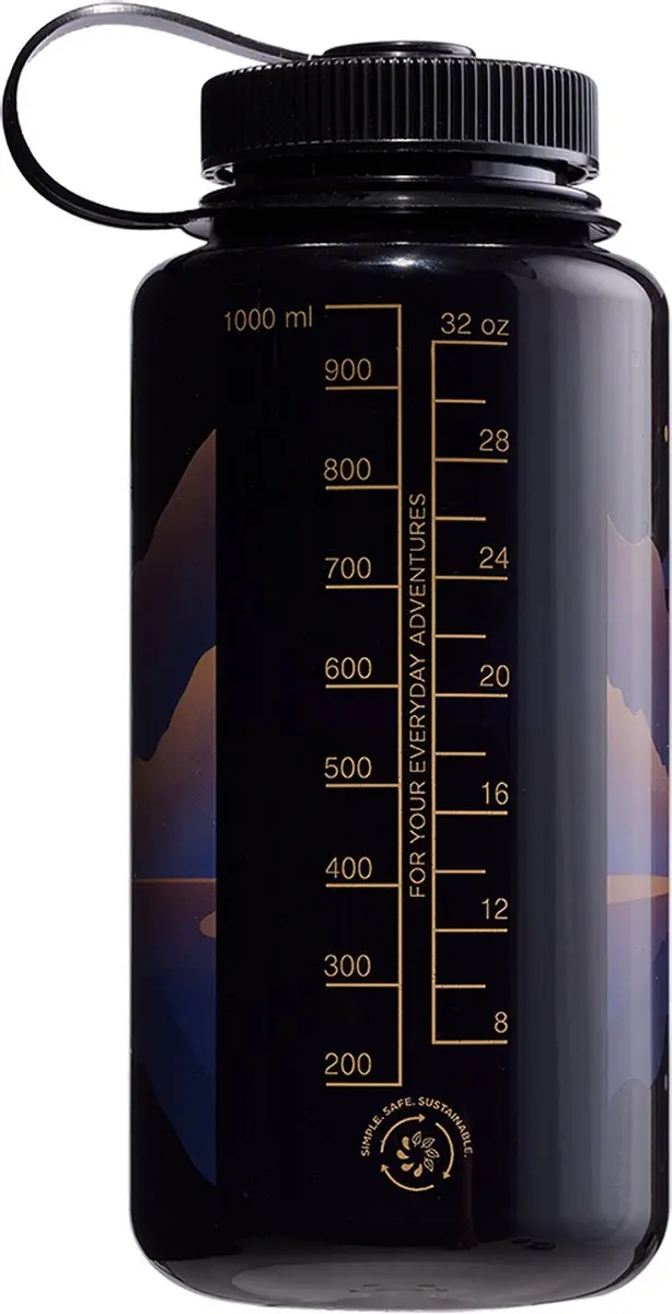 Nalgene Wide-Mouth 1000ml Drinkfles - BPA-vrij - Moonset - afbeelding 3 van 5