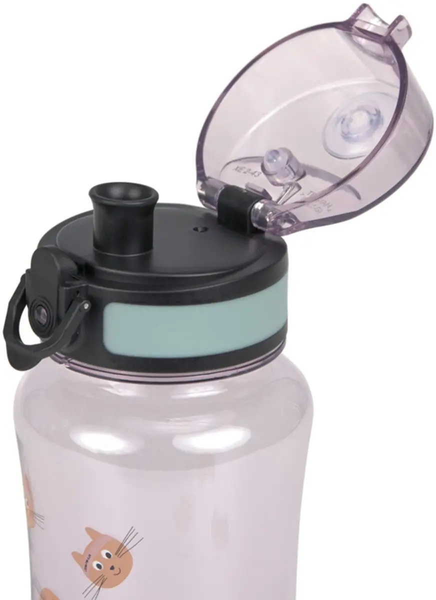 Lässig Little Team Cat Drinkfles 0.46L - Paars