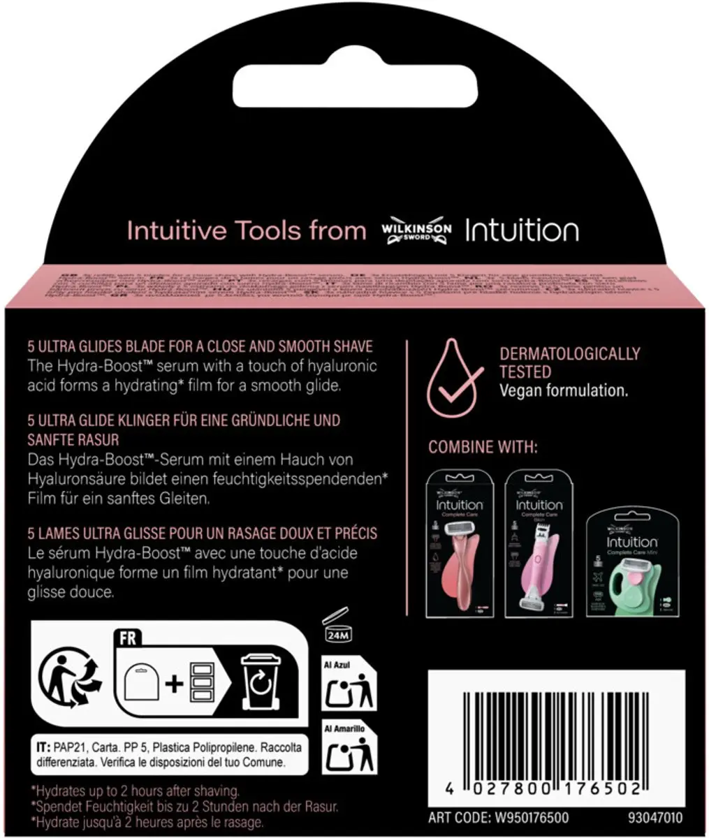 Wilkinson Intuition Complete Navulmesjes 15 Stuks - Roze