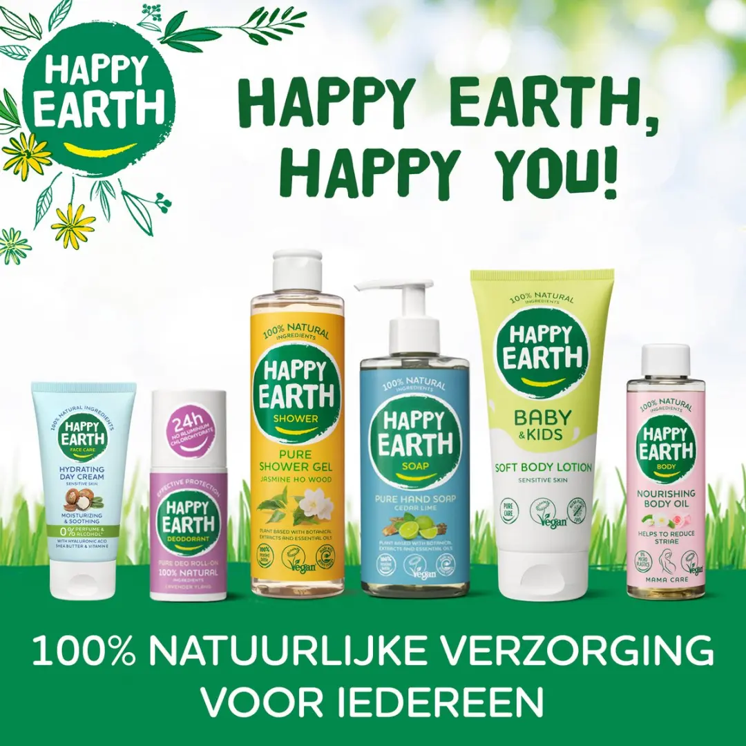 Happy Earth Cadeauset Douchegel & Handzeep - 2x300ml - Multi
