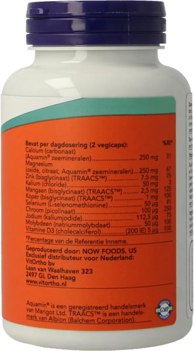 Now Foods Mineralen Compleet 120 Capsules