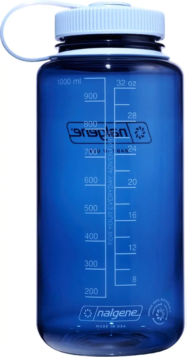 Nalgene Wide-Mouth N2020-6132 Drinkfles 1000ml - Indigo - afbeelding 2 van 4