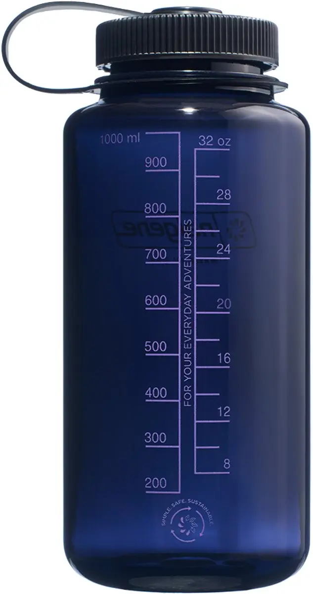 Nalgene Odyssey Gray Wide Mouth Fles 1L - BPA-vrij - afbeelding 2 van 4