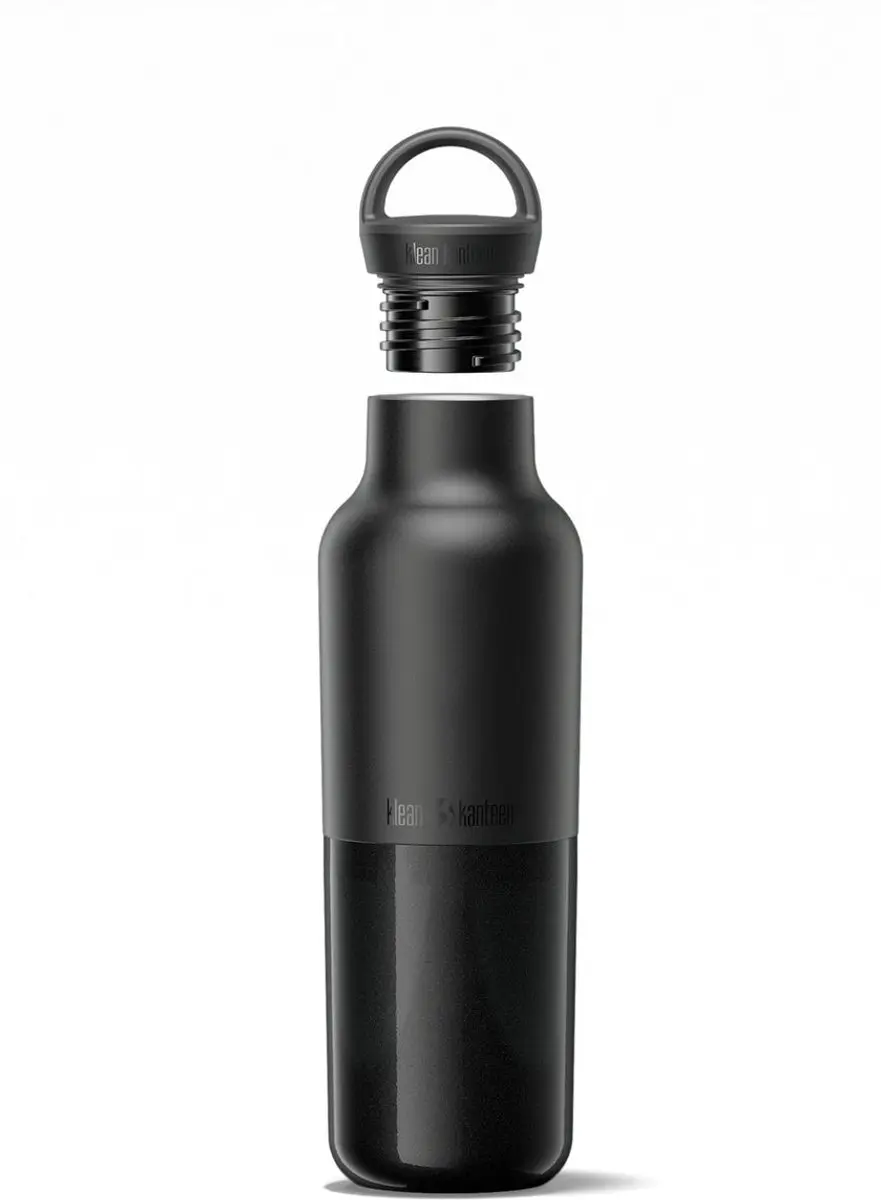 Klean Kanteen Rise Classic Insulated 592ml - Arch Loop Cap Black- Geïsoleerde waterfles