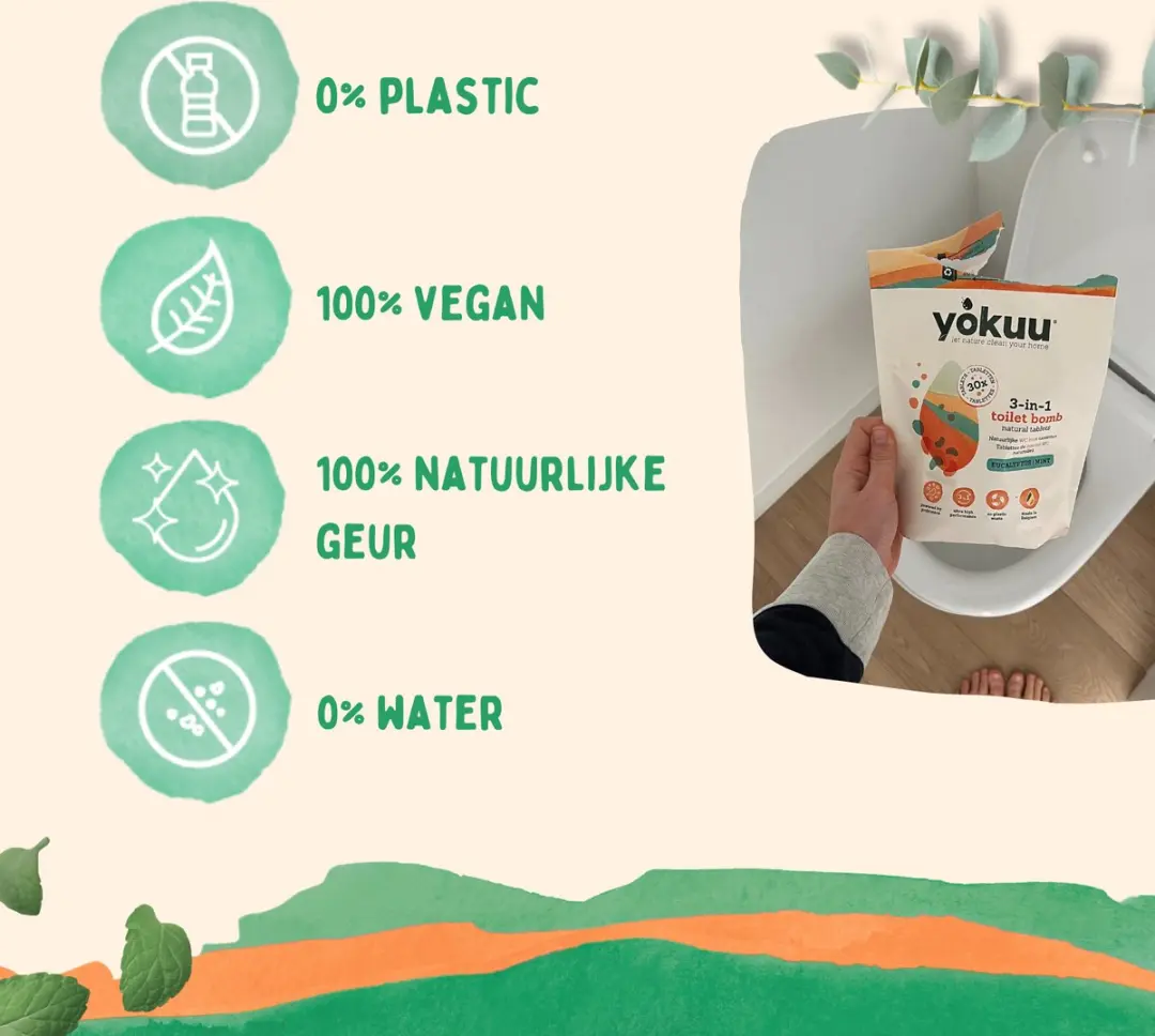 Yokuu WC Tabletten 30 Stuks - Eucalyptus - afbeelding 3 van 6