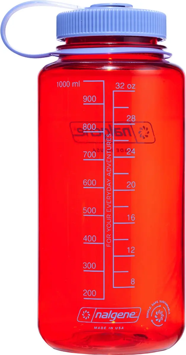 Nalgene Wide-Mouth N2020-5832 Drinkfles 1000ml - Marmalade Orange - afbeelding 2 van 6